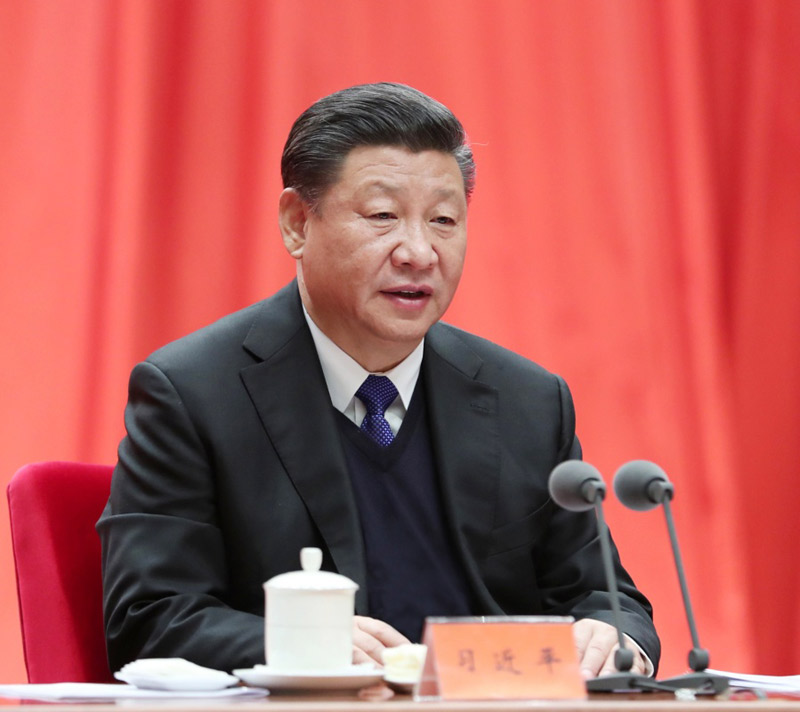 1月11日，中共中央總書記、國(guó)家主席、中央軍委主席習(xí)近平在中國(guó)共產(chǎn)黨第十九屆中央紀(jì)律檢查委員會(huì)第二次全體會(huì)議上發(fā)表重要講話。