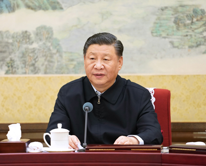 12月26日至27日，中共中央政治局召開“不忘初心、牢記使命”專題民主生活會，中共中央總書記習近平主持會議并發表重要講話。新華社記者 李學仁 攝