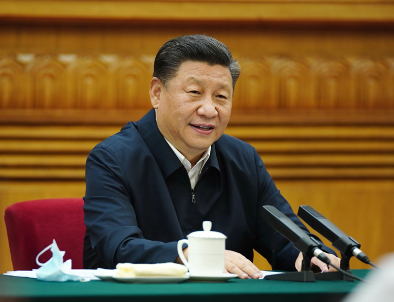 7月21日，中共中央總書記、國(guó)家主席、中央軍委主席習(xí)近平在京主持召開企業(yè)家座談會(huì)并發(fā)表重要講話。新華社記者 鞠鵬 攝